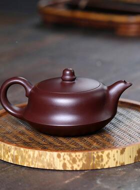 正宗宜兴紫砂壶名家手工泡茶壶家用功大目GZR夫茶具套装百紫泥茄