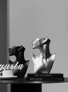 高级感小众别墅厅茶几插玄干花瓶餐QZI厅关柜酒饰店花器摆件客软