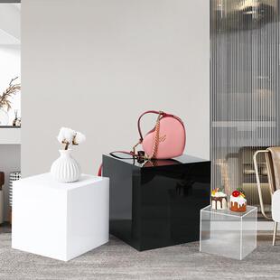 多色可选场亚克商陈力方柱展示台展厅橱553鞋 饰列窗道 包展示架装