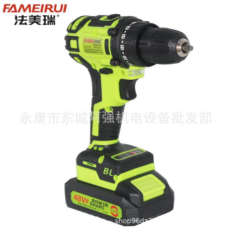 法刷美瑞4电8VF无电钻电动锂螺丝刀36VF充式手77631电钻手枪钻家