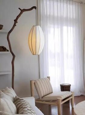 CASA落新式树枝地灯中客厅沙51381发旁复灯古禅意茶室书房布艺笼