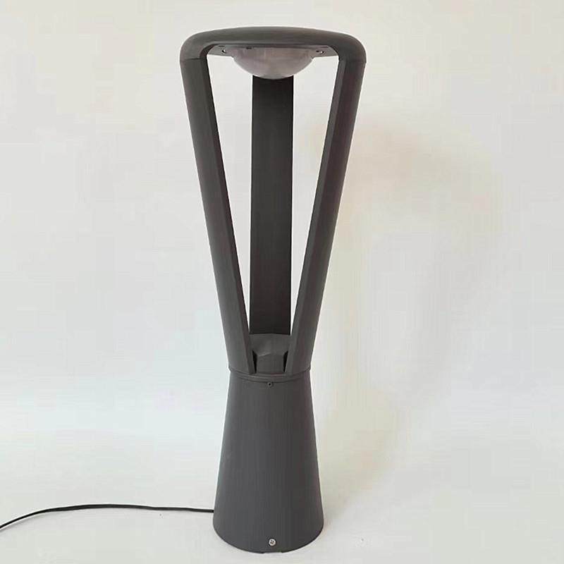 草坪灯三叉花朵漏斗形草地灯0.6米LED防水三角形铝材草坪灯