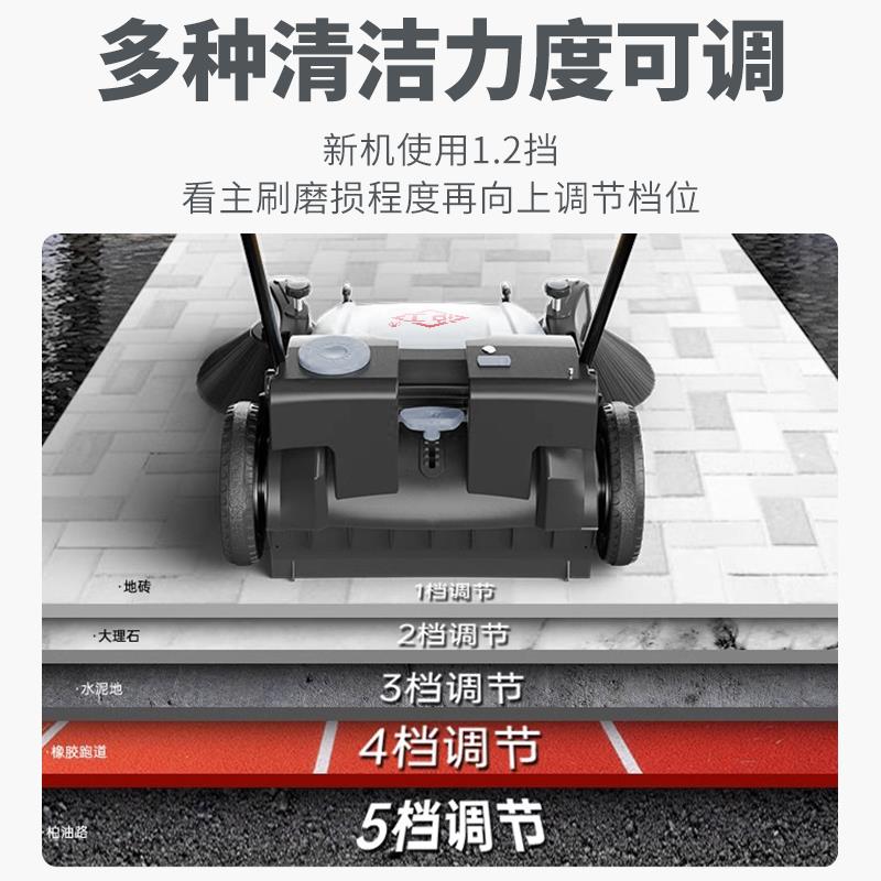 沪沪工无动工工业叶手推机式扫地工车间用养殖场道路厂仓库吸粉尘