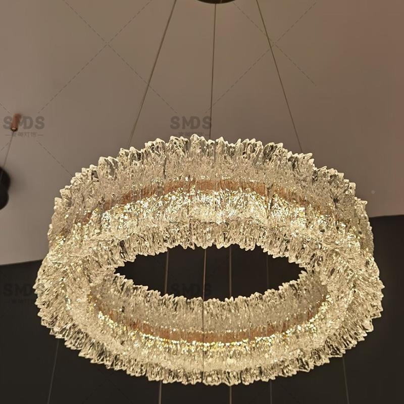 创现代轻奢天鹅湖123客厅吊灯 轻室奢法形式设计师环意水晶卧饭厅