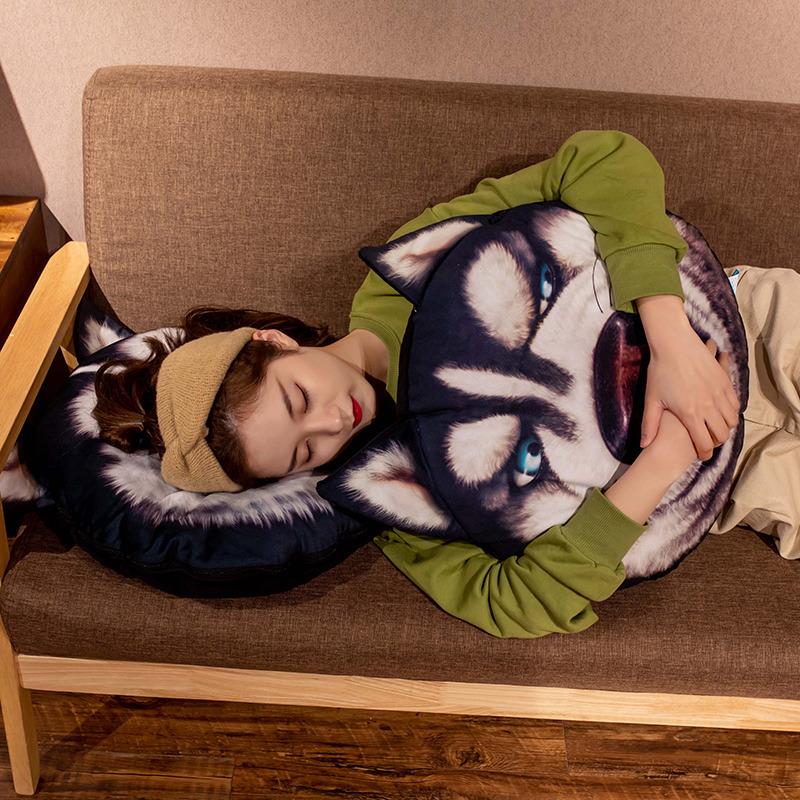 导弹候抱抱枕被子公两办室午睡靠枕靠垫汽车内车载枕被头空调用一