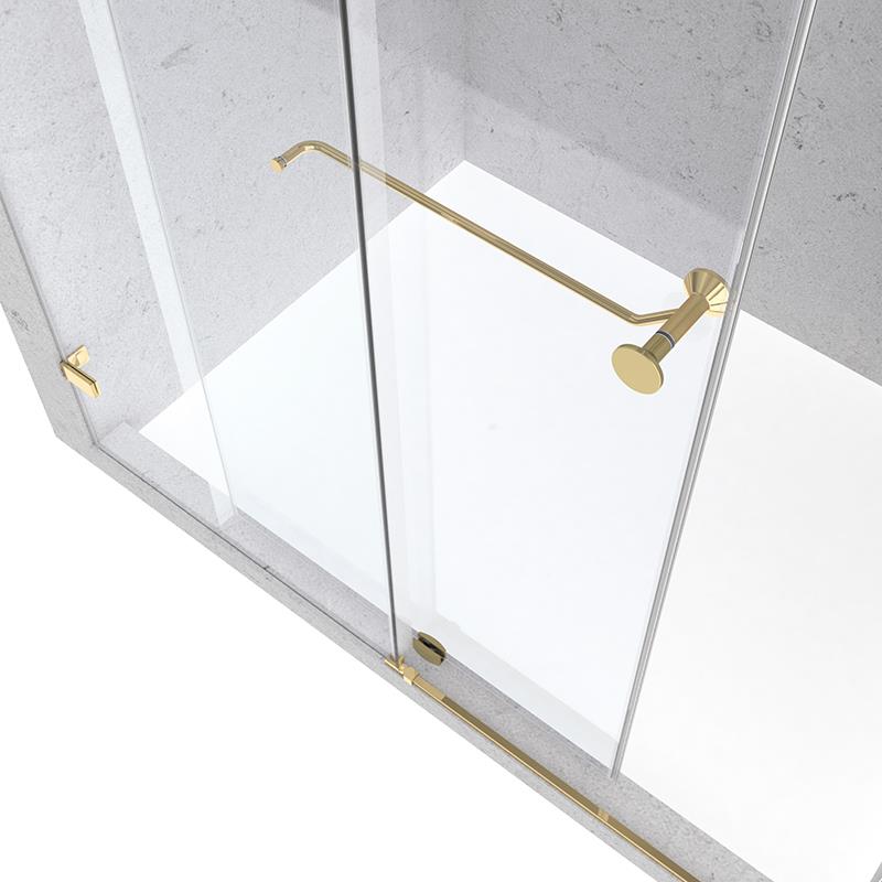 圣嘉红极简无L8框移门吊淋房浴定制轮玻璃简易隔湿断家用干分离浴