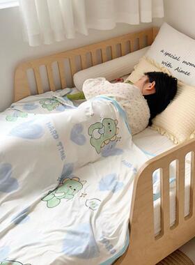 新生婴儿毛毯宝KVO宝夏凉童被园薄款针织毯午小毯子幼儿儿空调睡