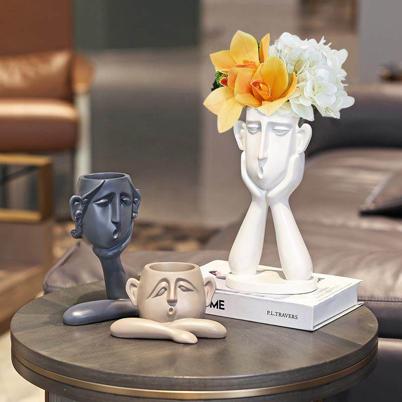 现代简BJ456艺约术件高级感抽象摆创客厅家居装饰品电视柜意子玄