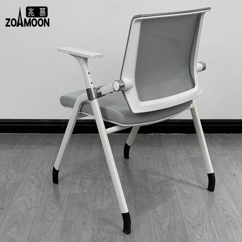 折叠培训字椅会议带写板简约办公椅酒ZM-611店会议椅室开会培椅训