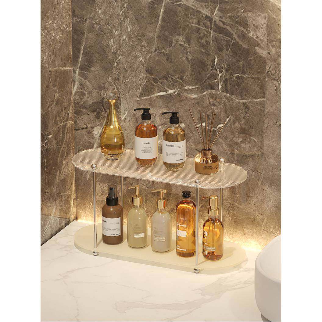 ins亚克力桌面置物22022架层浴室生间收纳架卫洗手台分整理卧室架