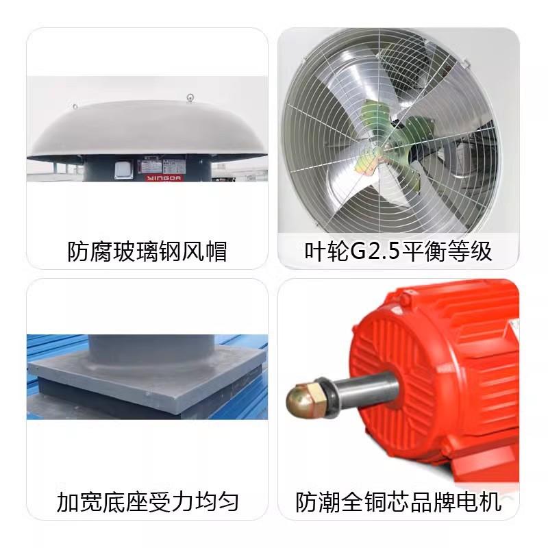 上虞英达厂通风换气屋顶风排烟屋房813风机顶DWT轴流排式屋顶风机