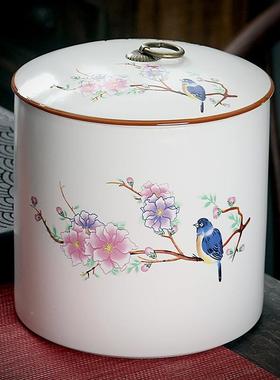 陶瓷茶叶罐大号罐普洱茶饼存茶罐窑一斤装物醒茶亚光密IEI封储定