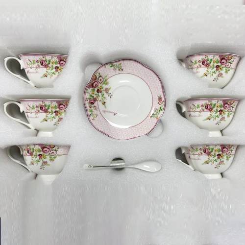 咖啡杯碟新骨瓷套室装下午茶杯红茶时尚创意品纪念品杯礼家用办公