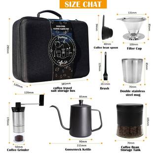 露营C0039手咖啡套装 壶备手冲咖啡套 不铁锈咖啡器冲具便携旅行装