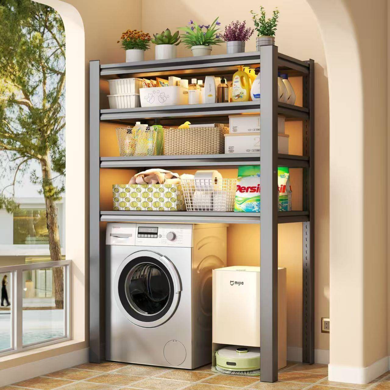 洗衣机阳台厂家直供格架架置物架货架多层家用置物储落地架多层物