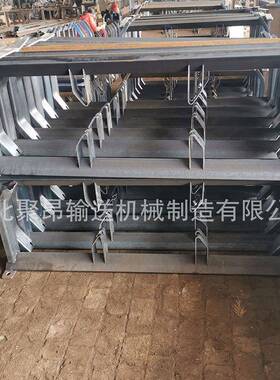 输送机配件托RKW辊支架调心支架缓冲架弹支簧式缓冲托辊支架