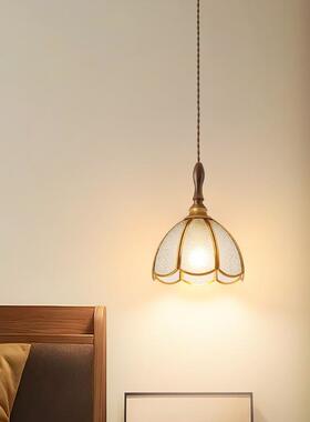 玻中古风卧室床吧30113头吊灯古美式乡村民宿餐厅吊灯台书复房璃
