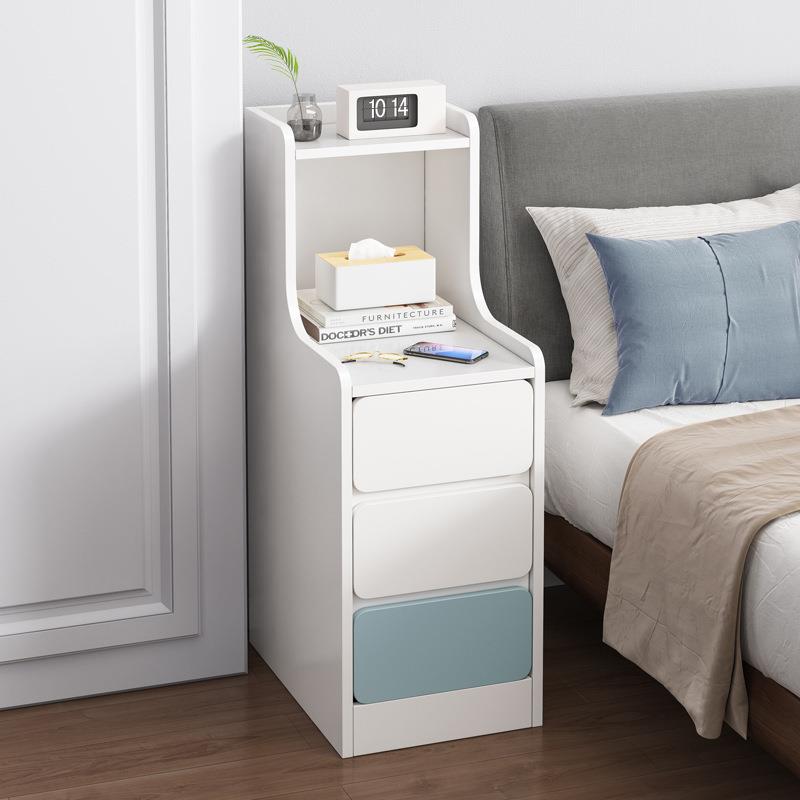 床头柜简小约现代型子床边储型物柜经济简易P76AP12多功能卧室收