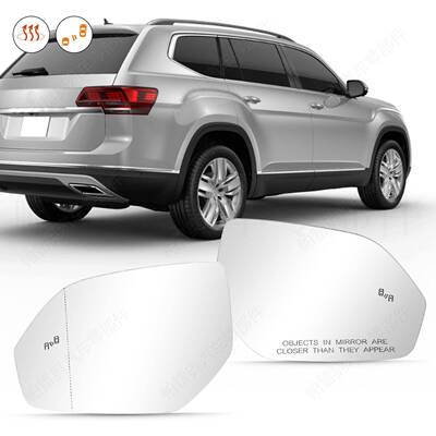 适用大众途昂Atlas201-2025倒车镜68246片镜盲8点后视反光镜片