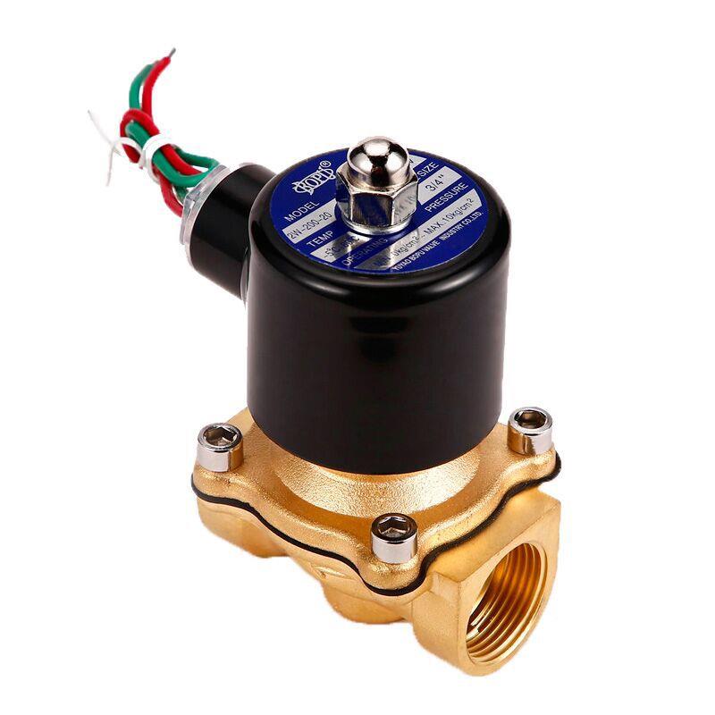 2常闭电磁阀W-200-0进水电3502磁阀直动常闭黄铜C220V24VA博普厂