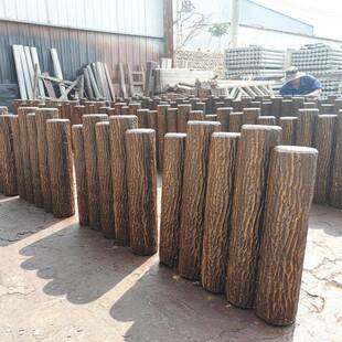 头工源厂石公园景桩区仿木树桩树河道河堤桩359混凝土水泥仿木桩
