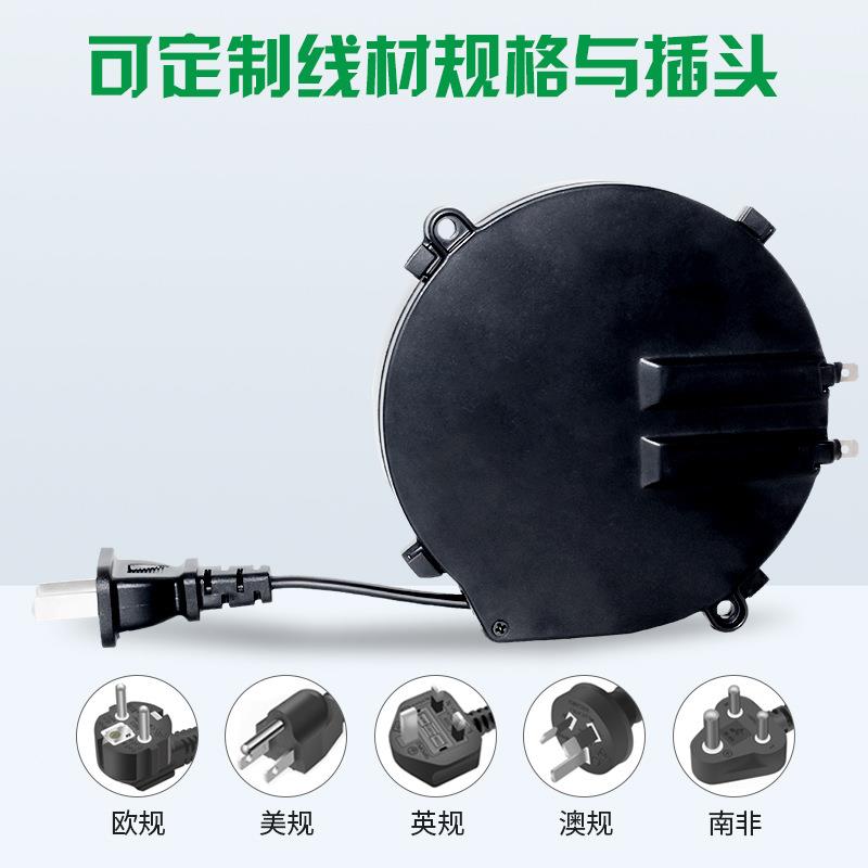 动伸缩线盘热水卷723壶线盘配套电源线收卷纳自绕线盘电瓶车收纳