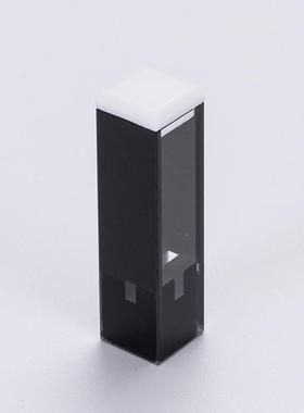 超微黑色避光7比色皿Q-64石英黑壁微色定制量带盖比皿10量mm光程