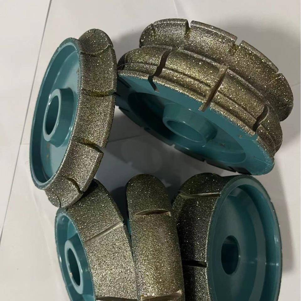 砂140mm-30镀0m电磨m轮电镀轮大理石磨边拉槽轮轮抛光直径300/打