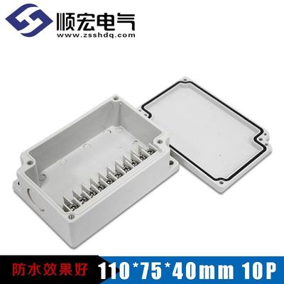 -现货供应天水齐TJ10P接线端子盒TIBO塑X料防接线盒75*110*TJ-10P