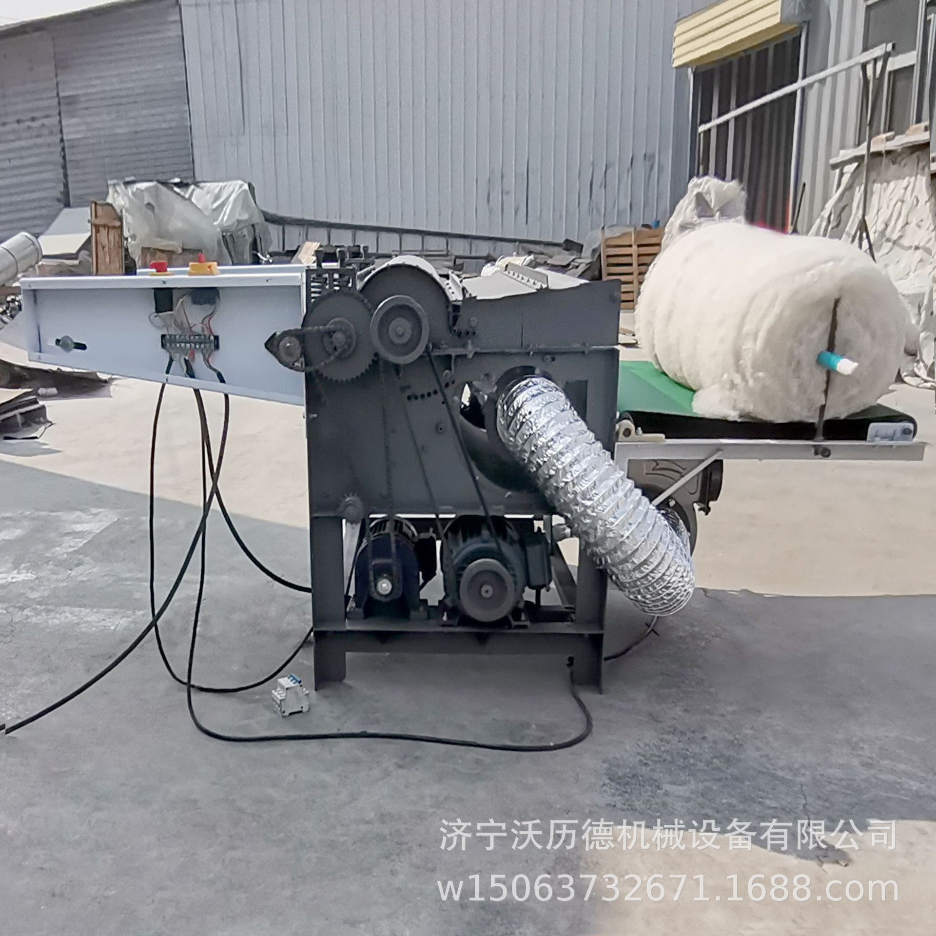 棉被制作设备开松机双棍拉丝机一次成型全自动弹花机