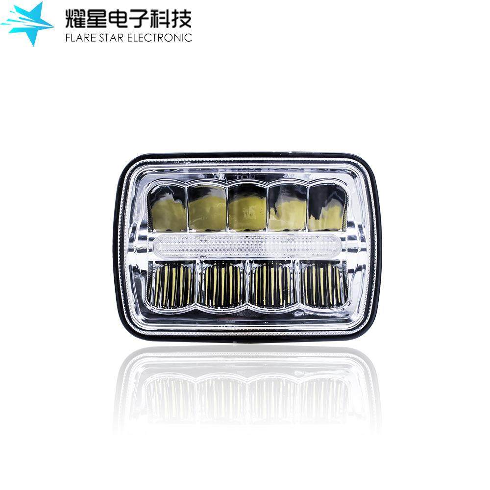 7寸方形LED灯5X7卡车灯反光杯中间日行灯改装工程车LED大灯,纺织面料/辅料/配套,纺织机械配件,淘宝优惠券,粉丝福利购,淘宝优惠卷