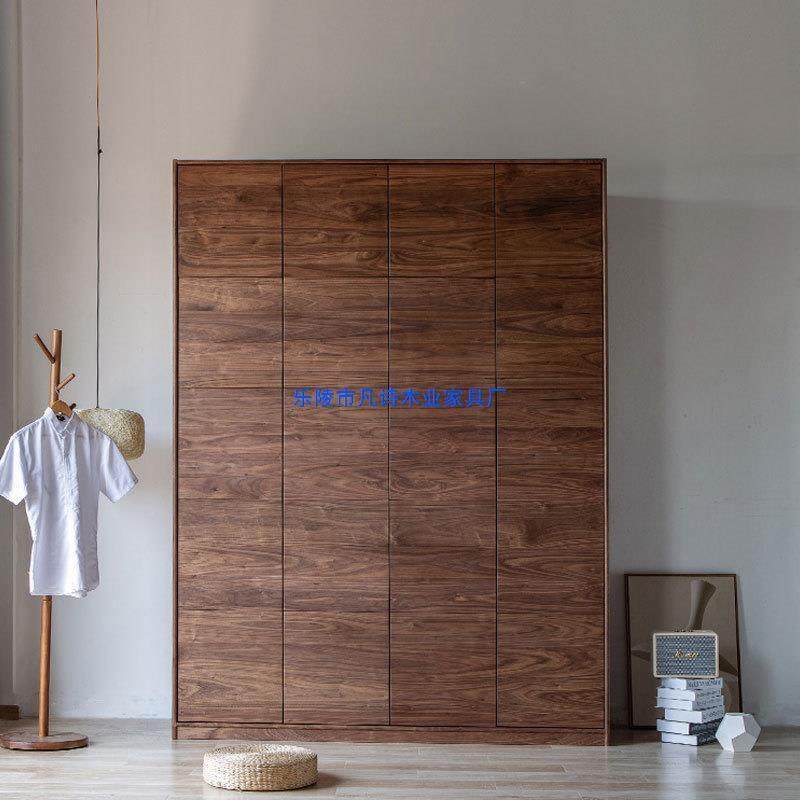 直销北欧实木四开门衣柜现代简约卧室实木家具,收纳整理,烫衣板及配件,淘宝优惠券,粉丝福利购,淘宝优惠卷