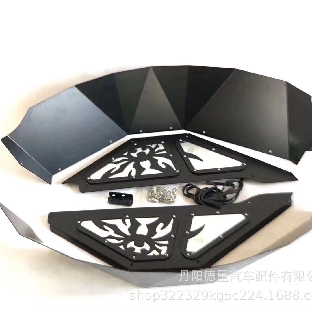 轮眉适用于18-24吉普牧马人毒蜘蛛后内衬挡泥板JL改装