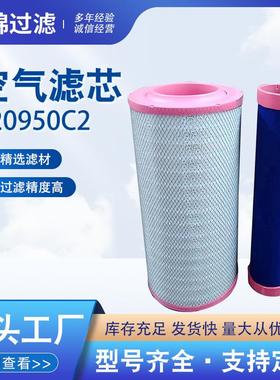 加工生产K20950C2不锈钢折叠空气滤芯适配于工程机械设备