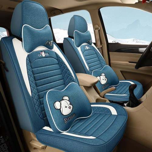 宝骏730座套五菱宏光S3/S1/S全包围七座专用四季亚麻布艺汽车坐垫