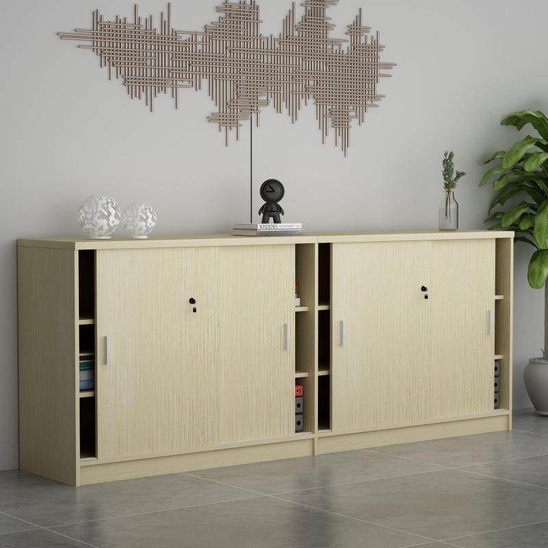 公室文件柜办落地储GHF物小柜木质靠墙矮推拉柜子柜长条柜简约收,商业/办公家具,办公储物柜,淘宝优惠券,粉丝福利购,淘宝优惠卷