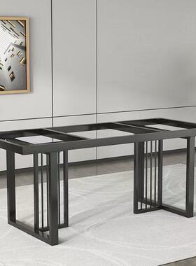 艺桌铁腿支架石金属烤漆办公茶脚架长方形岩板大理餐桌93479底几