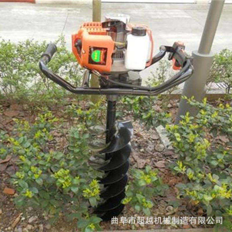 兖州油打桩钻多果UNU园挖坑机孔四汽冲程196CC地钻功能地钻机