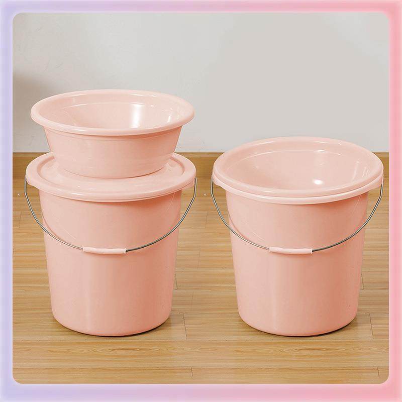 3YK水桶带塑盆料脸学生宿舍ORO用多盖功能加储水用桶家厚用手提圆