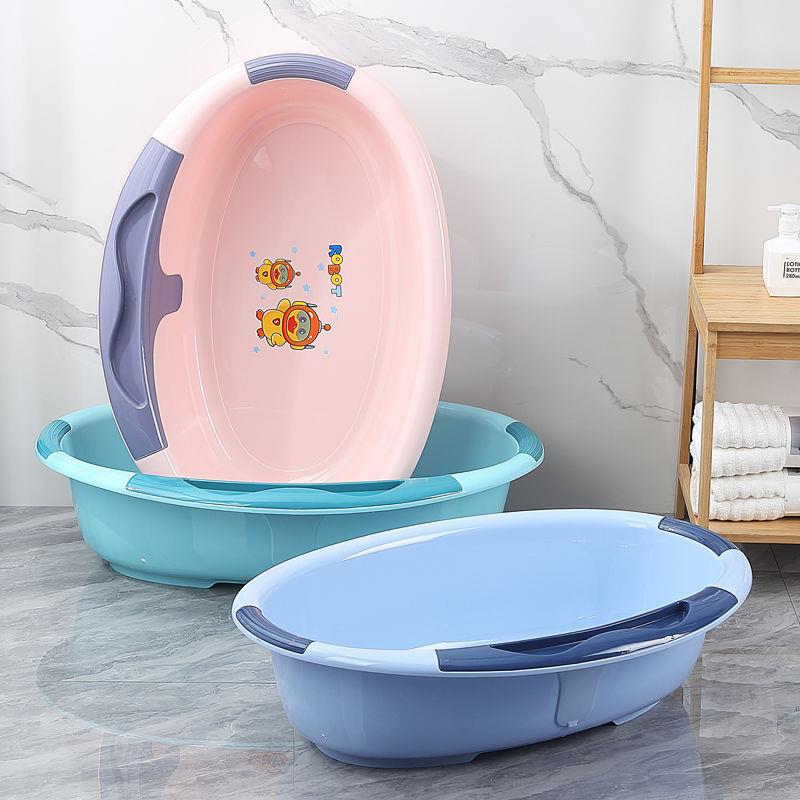 用塑料婴儿浴宝宝大号洗澡盆澡幼儿坐躺874浴桶新生儿童家小孩泡