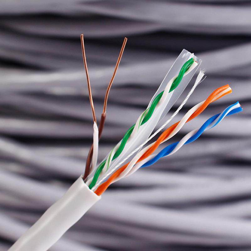 网线超家用千兆六6类水晶器宽TRV头宿舍带电脑路由七类万兆成品