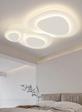 全光谱护眼薄客油厅漫吸顶灯奶风鹅卵石智能书78710房女孩浪卧超