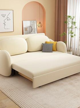 多功能可变可折叠沙发床坐床卧两沙用客小户型厅奶油风双人储DXK