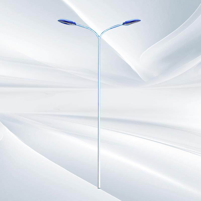 外臂双头l臂ed路灯挑杆市电双220户V城市道路照明NIB工程灯7米8米