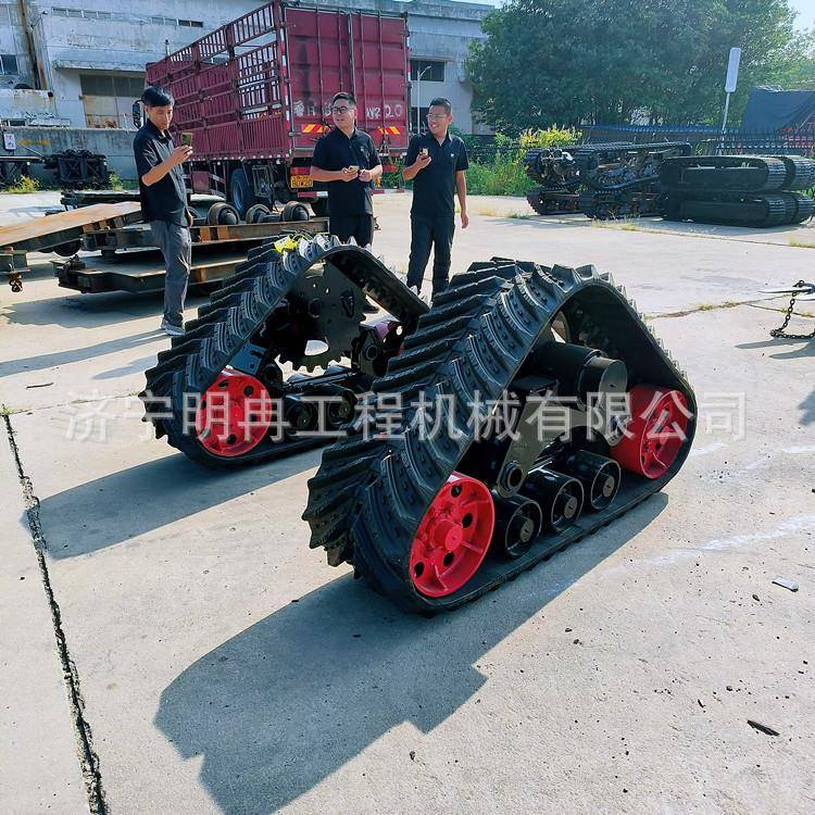 机带更履换改装用橡陷874胶三角农履带底盘梅雨季节收割方塌橡胶