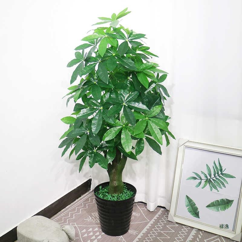 设发财树F9799J99景绿植仿生花盆栽客厅室内假树摆造大型塑料盆