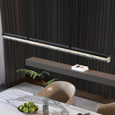 餐厅餐桌书约桌台办吧公桌前岛台吊灯现代简意式台极简一字AZO长