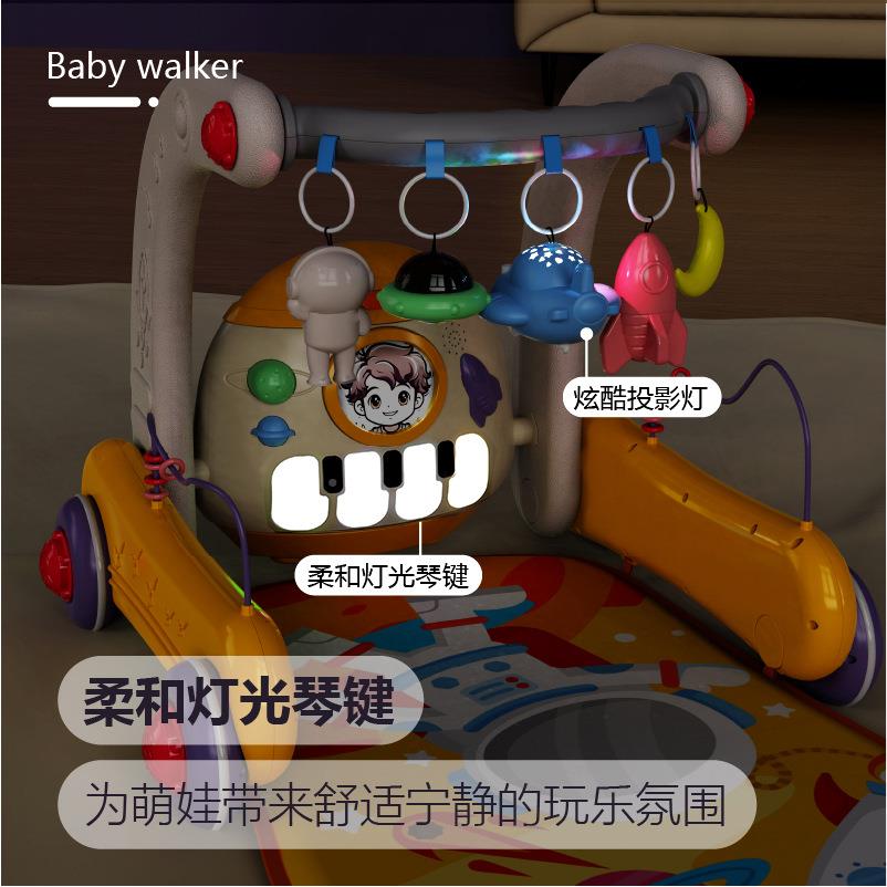 女婴幼儿脚踏琴学0-3路男孩走助步车宝宝健身架938摇铃益智玩具厂