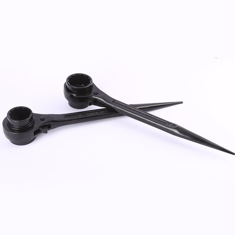 花东圣英派尖尾棘轮扳手架子工抛FHI光电泳梅直柄尖尾重46斯-50型