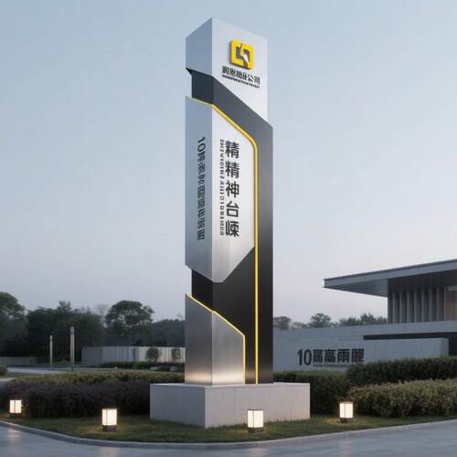 大型精式神堡垒户外景立楼停车场区售973导向牌厂家